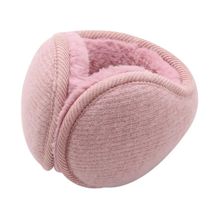pink earmuffs Наушники для ушей, теплые наушники для ушей, повязка на голову, регулируемая, для женщин, мужчин, девочек, мальчиков, зимние наушники из кроличьего меха, флисовые теплые наушники для ушей, Wo men s - Цвет: pink earmuffs