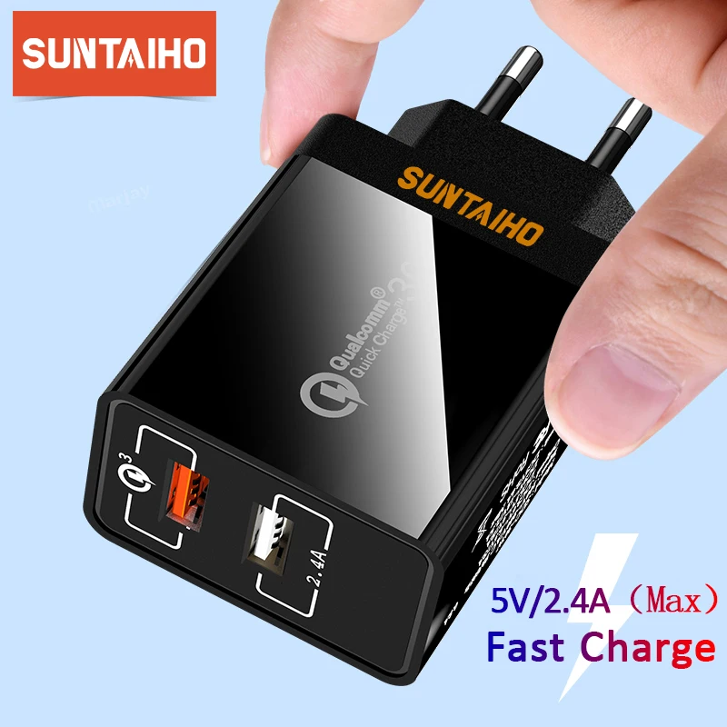 Suntaiho 30 Вт USB зарядное устройство для iPhone 11 Pro быстрое настенное зарядное устройство ЕС адаптер для samsung Note 10 Xiaomi huawei зарядное устройство для мобильного телефона