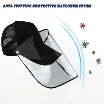 

Children Anti-spitting Protective Hat Summer Solid Color Baseball Protective Cap Anti-spitting Protective Hat Removable