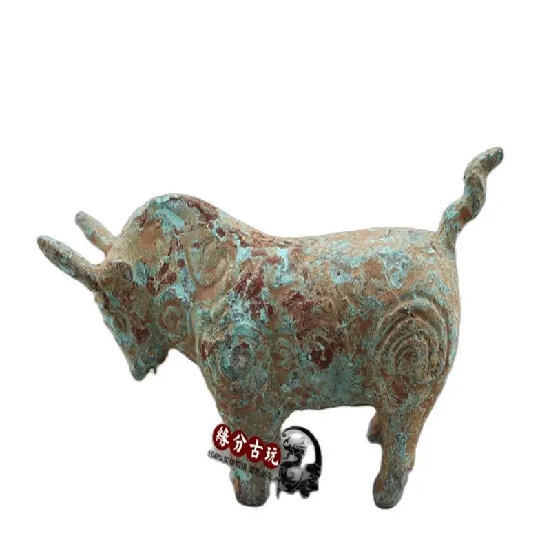Statua Di Rame Del Bestiame Del Bronzo Antico Della Cina,