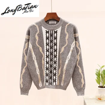 

Sequin Embroidery 2pc Long sleeve Knitted Sweater Casual Pants Two Piece Set Women Knitting Jumpers Tops Trouser Suit Female