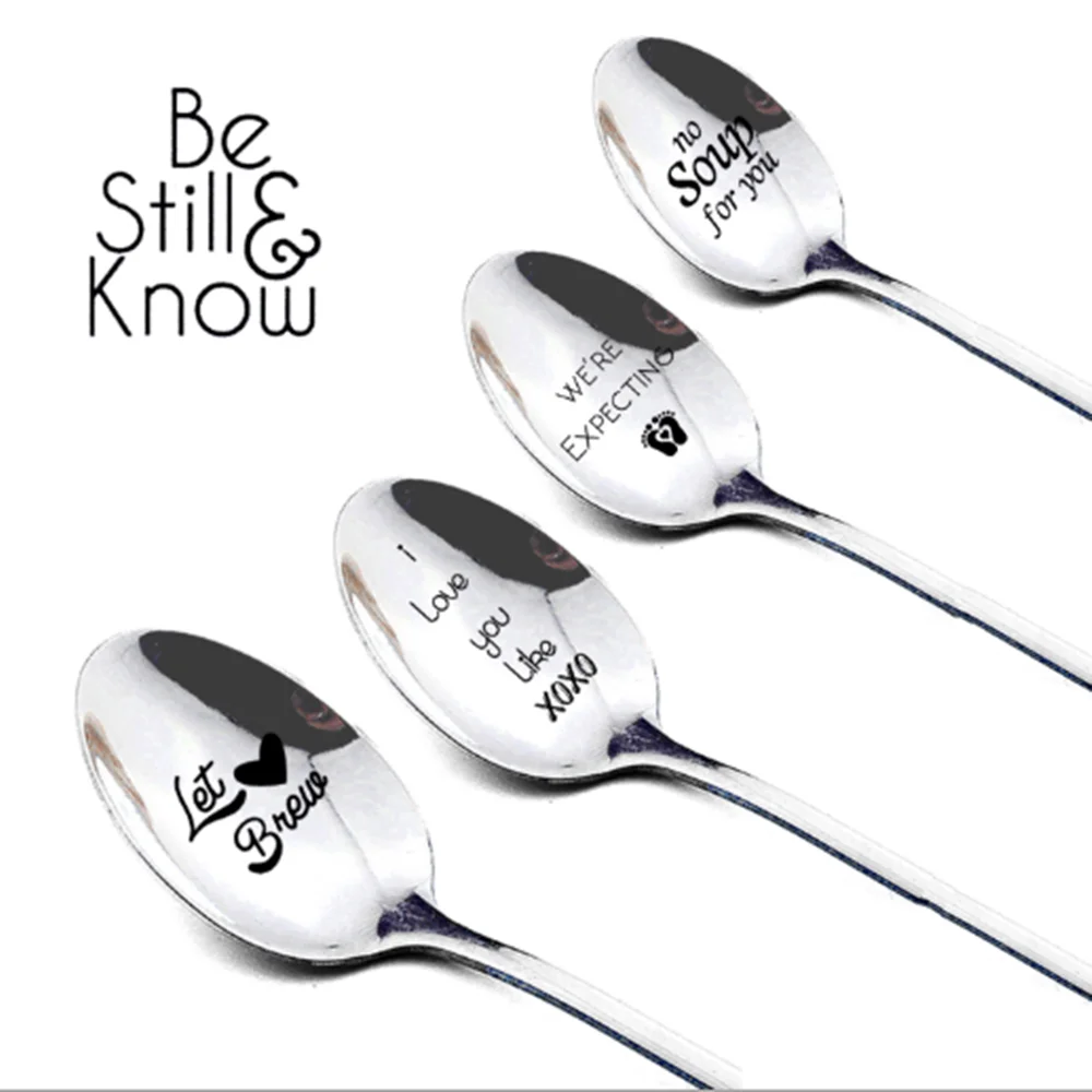 New You Are My Sunshine Coffee Stainless Steel Spoon Valentine's Day Gift Home