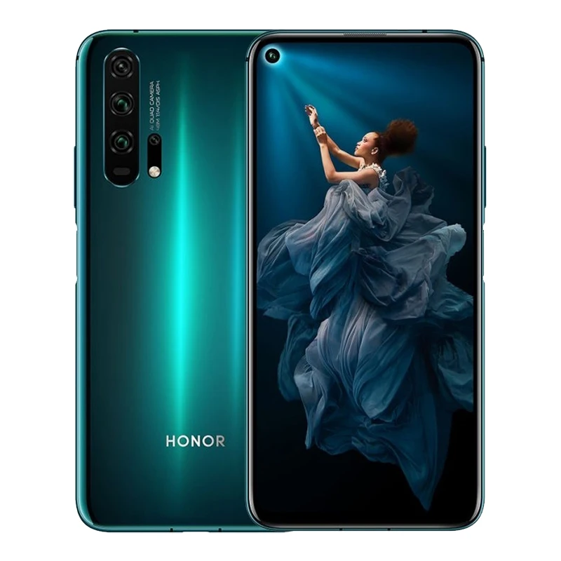 HONOR 20, мобильный телефон, 6,26 дюймов, Kirin 980, четыре ядра, 8 ГБ, 256 ГБ, емкостный экран, 3750 мАч, SuperCharge, NFC