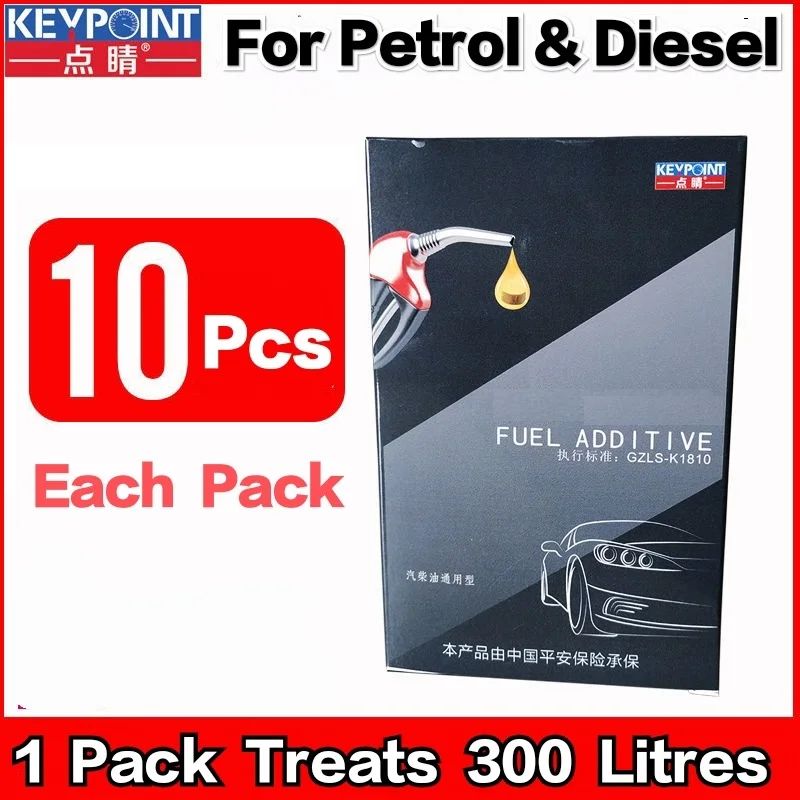 Fuel additive for Petrol & Diesel Carbon&ampFuel System Cleaner Power Booster fuel saver (One Pack Treat 300Litres) Key |