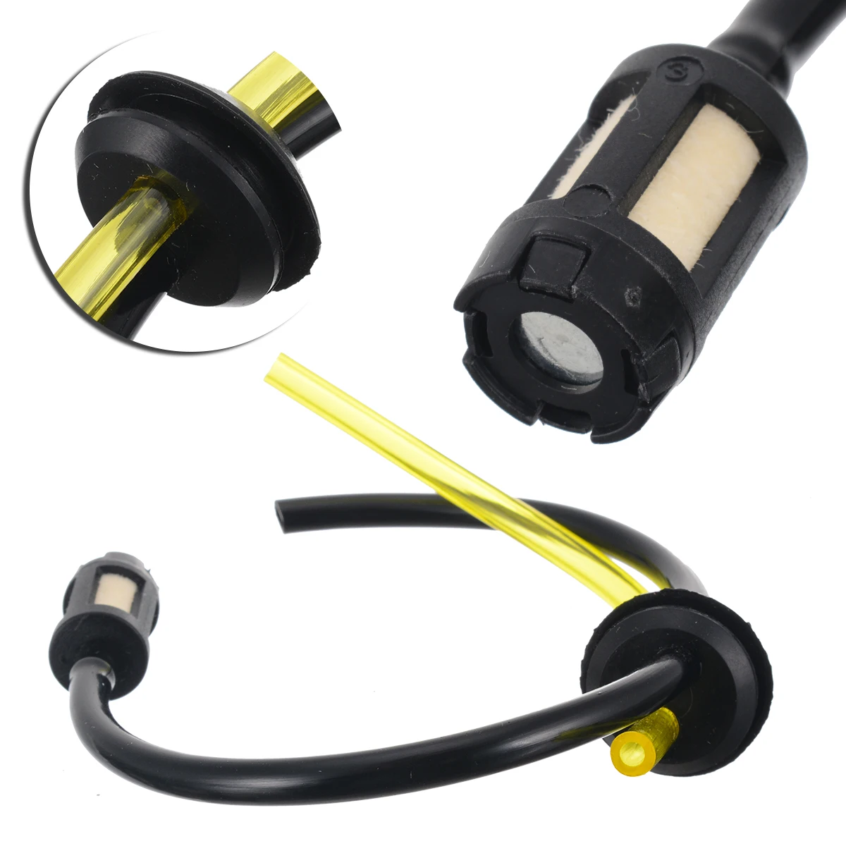 

Mayitr Replacement Strimmer Trimmer Hose Brush Cutter Hose Pipe Fuel Petrol Tank Filter Oil Pipe Tool Parts