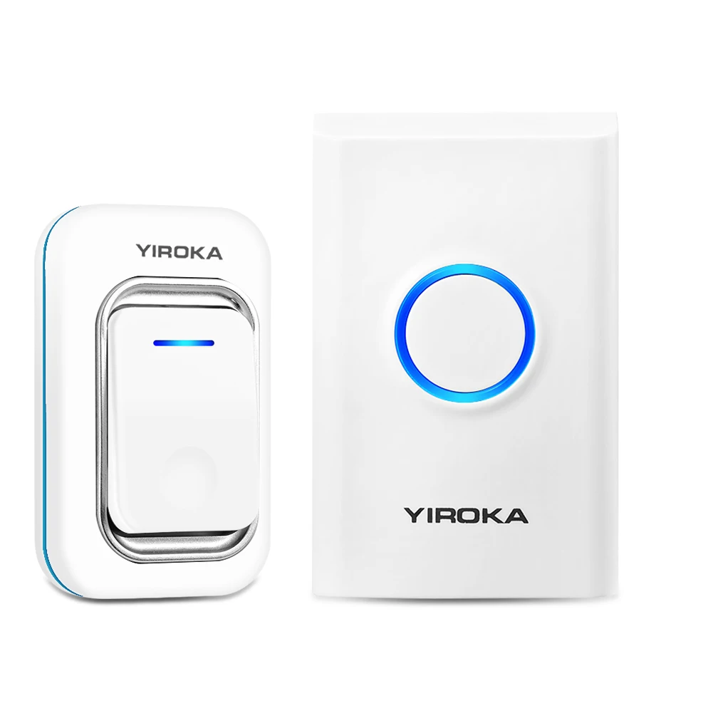 

Wireless Waterproof Doorbell 1 2 Button 1 2 3 Receiver LED Door Bell Indoor Receiver Door Ring Remote Control