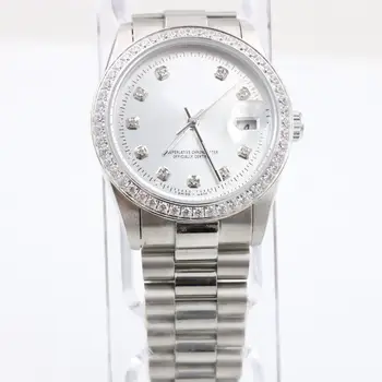 

luxury watch men AAA 36mm automatic mechanical No battery sweeping Date JUST stainless steel watches 2813 136