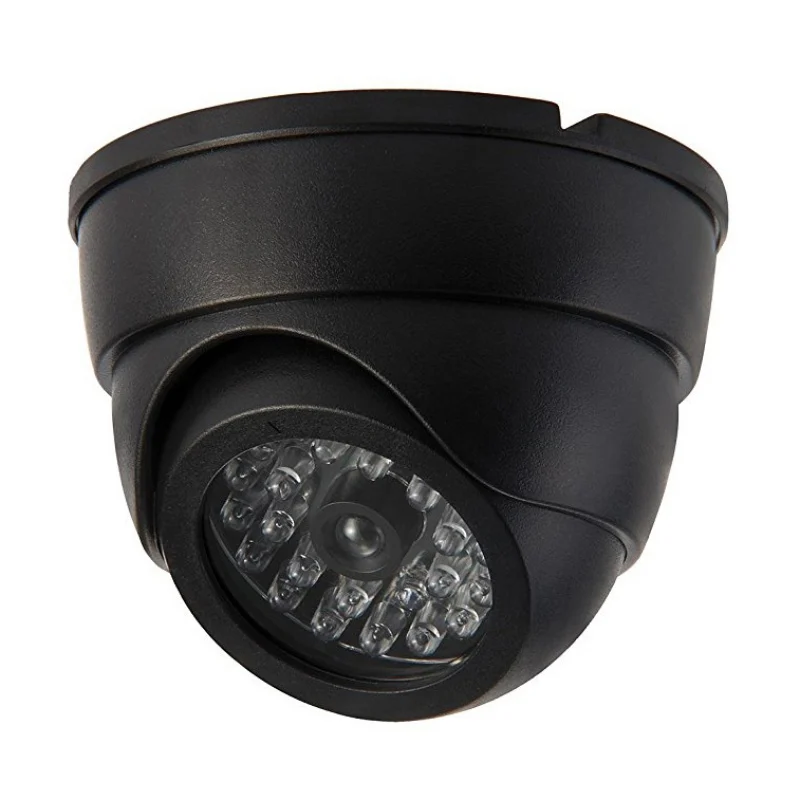 Поддельный обманный CCTV купольная камера безопасности мигающий светодиодный Предупреждение