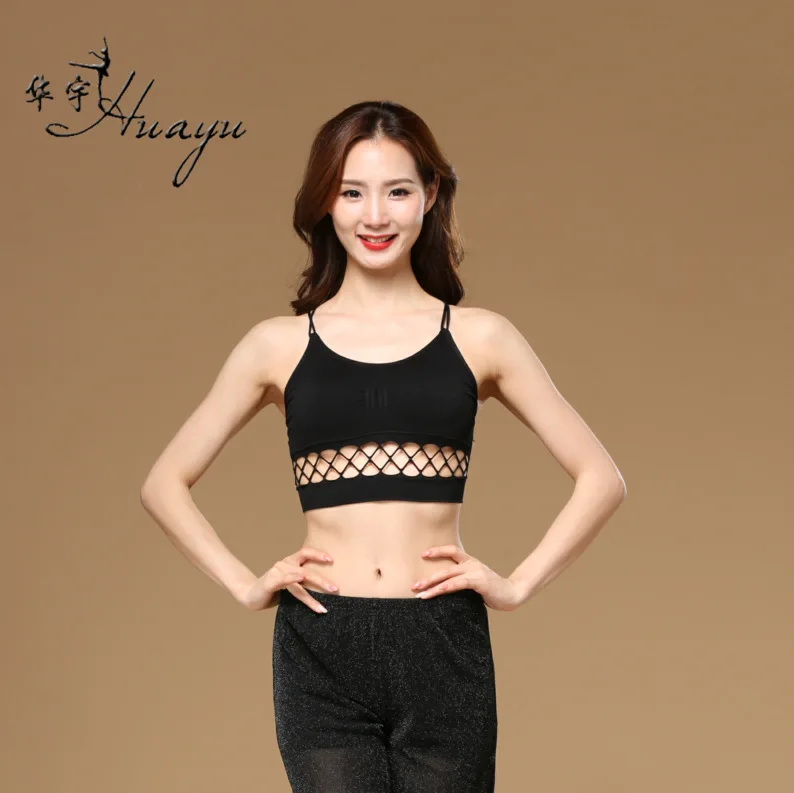 

Huayu Belly Dance Hollow out Cross-back Wrap-around Sports Underwear Tank Top Adult Wrap-around Tube Top Hy8827