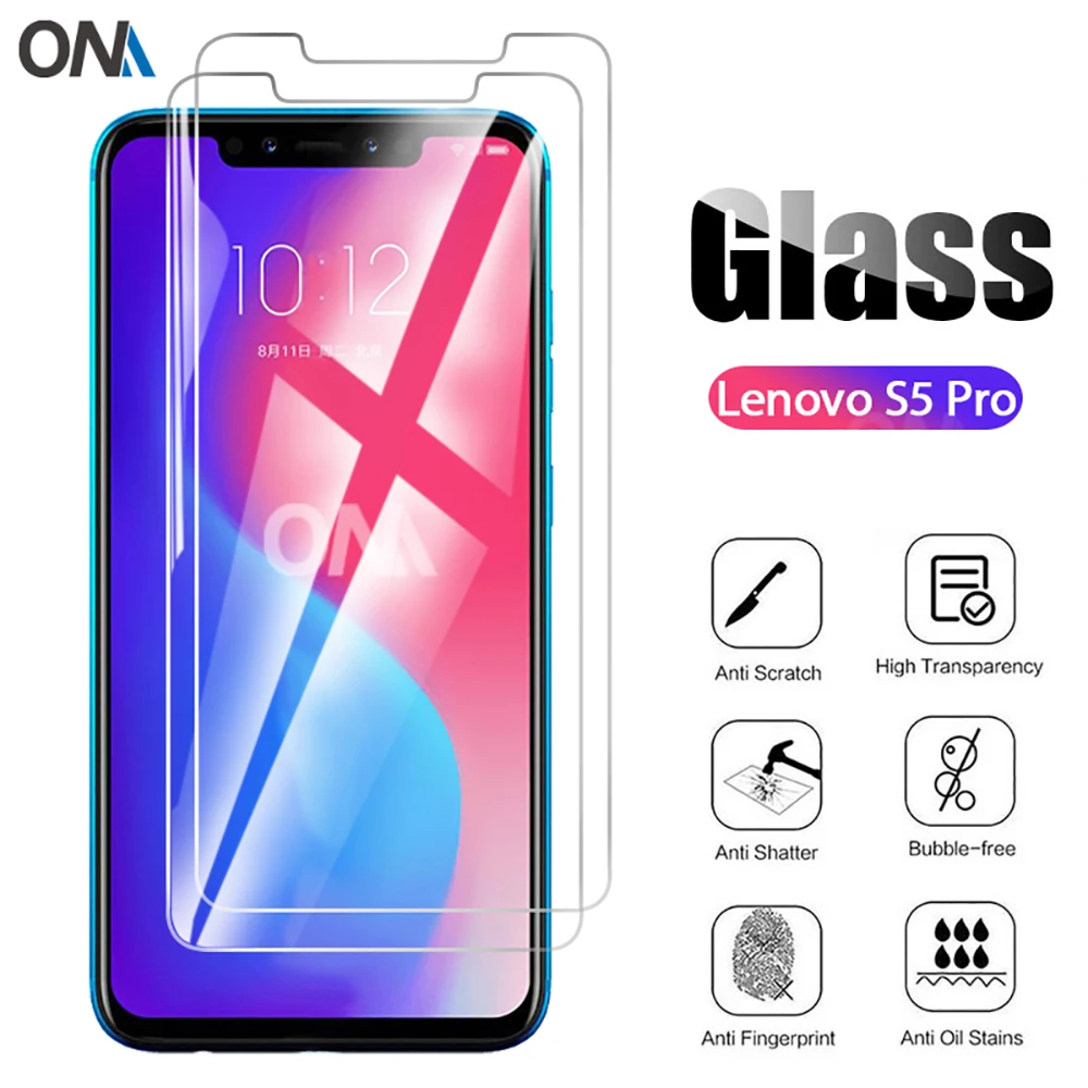 2 шт закаленное стекло для Lenovo S5 Pro протектор экрана 2.5D 9H Премиум Закаленное