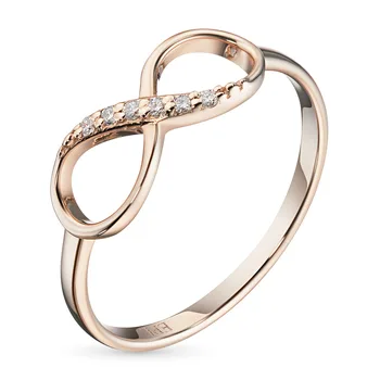 

Red gold ring with Diamond