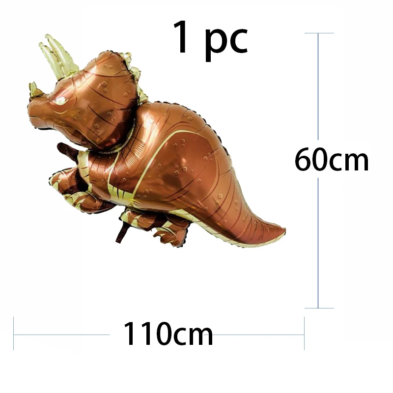 Фольга динозавр шары динозавров вечерние Happy День рождения украшения для детей из фильма «Парк Юрского периода»; украшения в виде животных воздушные шарики, детские игрушки - Цвет: 1pc