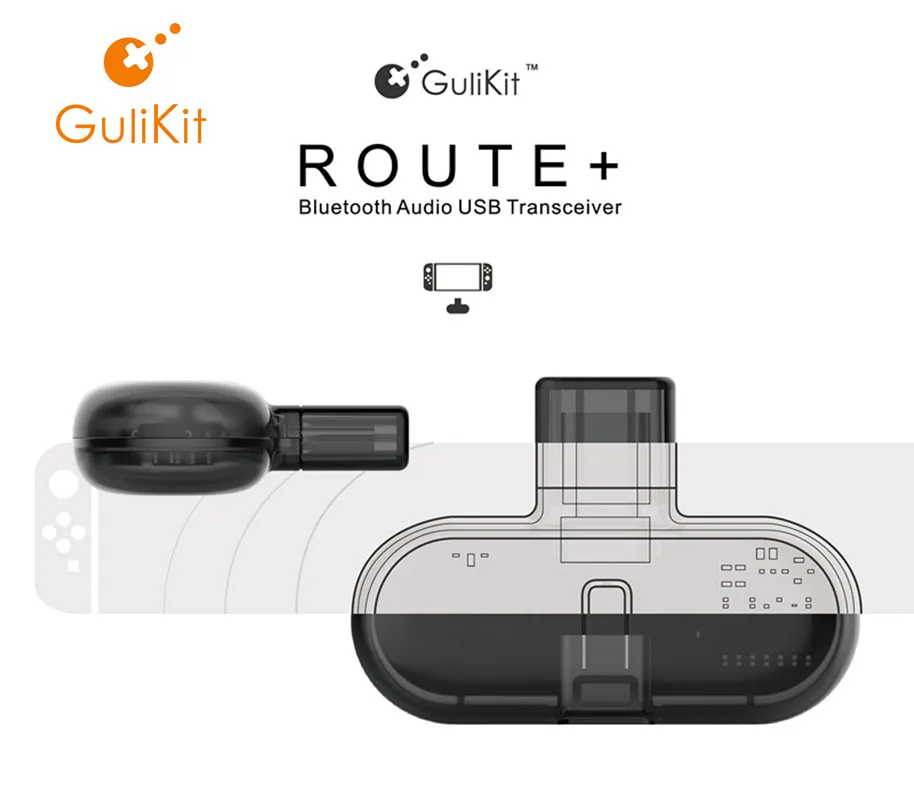 GuliKit Route + Buletooth USB приемник или передатчик с аудио для Nintendo Switch Lite|Запасные части| |