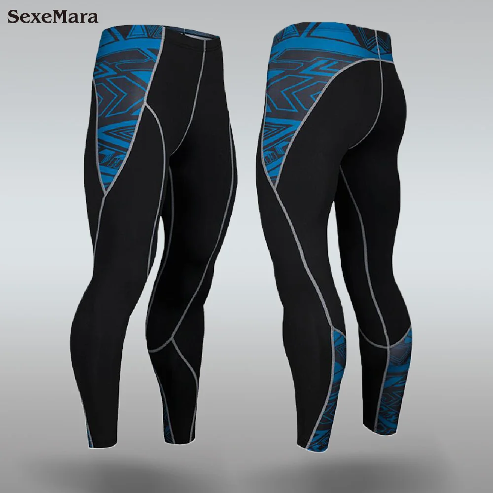 Only Trousers Новинка, компрессионный комплект, мужские кальсоны, спортивный костюм, Кроссфит, фитнес-костюмы, ММА Рашгард, беговые тренажерные залы, термобелье - Цвет: Only Trousers