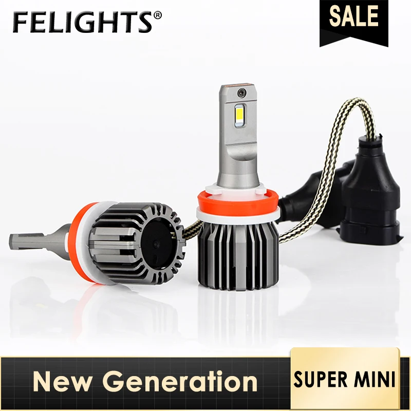 

2x Car Headlight H4 H7 LED 9005 9006 HB3 HB4 LED Bulbs Conversion Kit Mini Automobile Lamp Super Bright CSP Lights 12V 24V 6000K