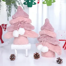 Cheap Christmas tree 29X26CM creative pink wooden flannelette lovely children Christmas gifts 2020 New Year Christmas decorations Cheap Christmas tree 29X26CM creative pink wooden flannelette lovely children Christmas gifts 2020 New Year Christmas decorations