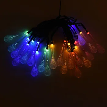 

Waterproof Raindrop Solar String Light Chrismas Outdoor Garden Lamp Decoration
