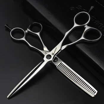 

Genuine Barber Scissors Hairdresser Special Hairdressing Scissors Personality 5.5/6/7 Inch Scrub Hair Cutting Scissors Set