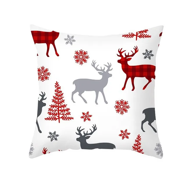 Christmas Pillowcase Cushion Covers 45x45cm Sofa Decoration Gift Letter Print Linen Pillow Cover For Home Xmas Ornament 2021 29