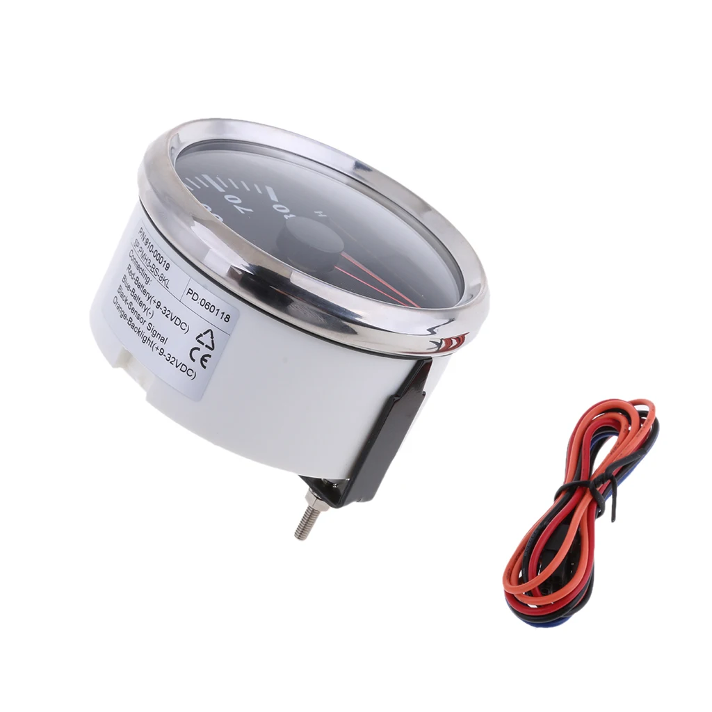 Waterproof Marine Tachometer Gauge Hour Meter 0-8000 RPM 85mm Install Dia #1