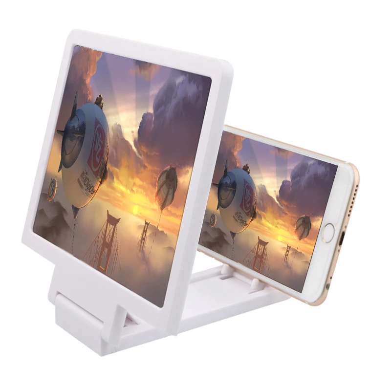 Phone Screen Magnifier Eyes Protection Display 3D Video Screen Amplifier Folding Enlarged Expander Stand Phone Holders