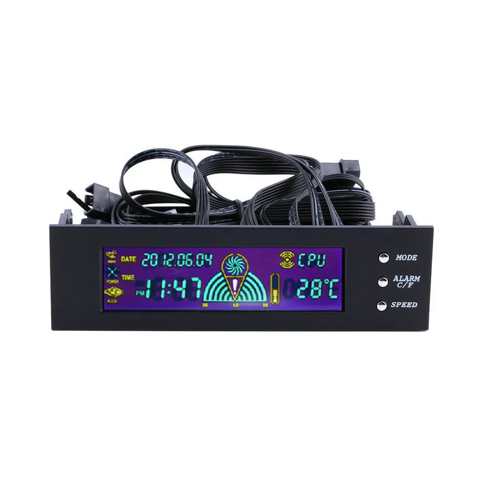 

2017 New 5.25 inch PC Fan Speed Controller Temperature Display LCD Front Panel