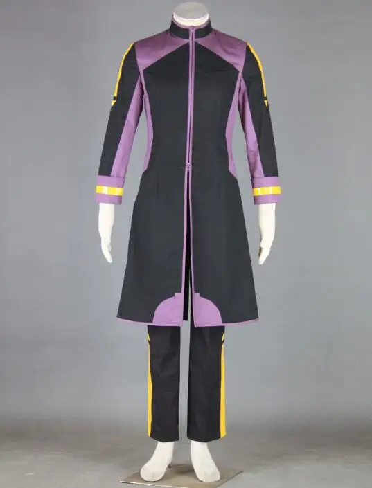 Любительское аниме ботинки для Маскарадного костюма с названием песни «Taito Косплэй костюм мужские черные костюмы, пальто+ брюки+ шарф