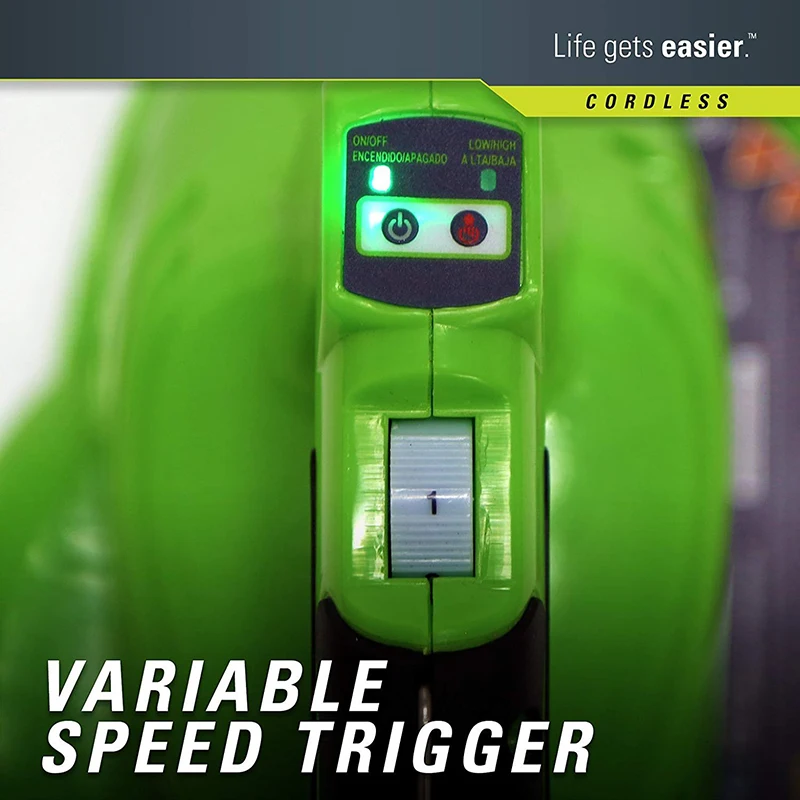 GreenWorks открытый сад DigiPro G-MAX 40 в Беспроводная переменная Speed185MPH воздуходувка Vaccumm с 4ah зарядное устройство