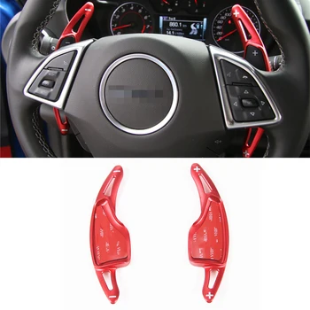 

Steering Wheel Shift Paddle Decoration Cover Trim Sticker for Chevrolet Camaro 2017 2018 2019 2020 Red Car Interior Accessories