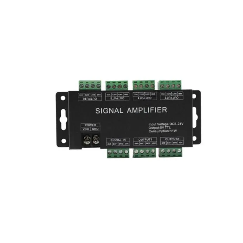 Усилитель сигнала для светодиодной ленты WS2801 LPD8806 LPD6803 WS2812 WS2811 RGB | Освещение