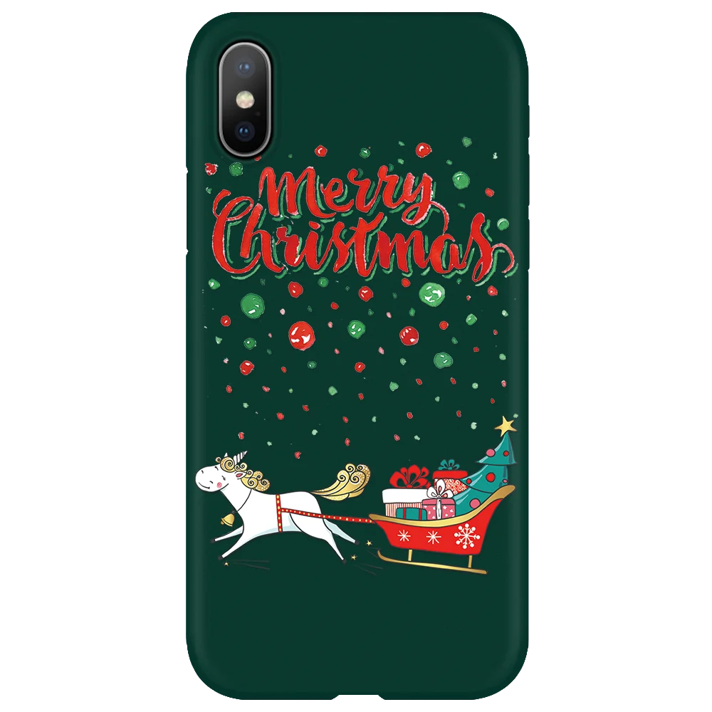 Зимний чехол для iphone 7, 8, 6, 6S Plus, 5, SE, Рождественский чехол для iphone XR 11 Pro Max X, матовый чехол из ТПУ для iphone XS Max, Fundas