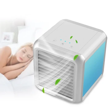 

LED Light Summer Detachable Waterboxes Quiet Mini Office Portable Air Cooler ABS 3 In 1 Cooling Fan Home Evaporative Table USB