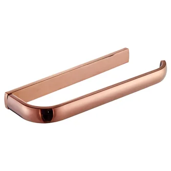 

Brass Bathroom Rose Gold Single Towel Ring Rack Rail Toilet Paper Holder Wall Mounted 295*88mm Bedrooms Kitchen Closet Tool Part