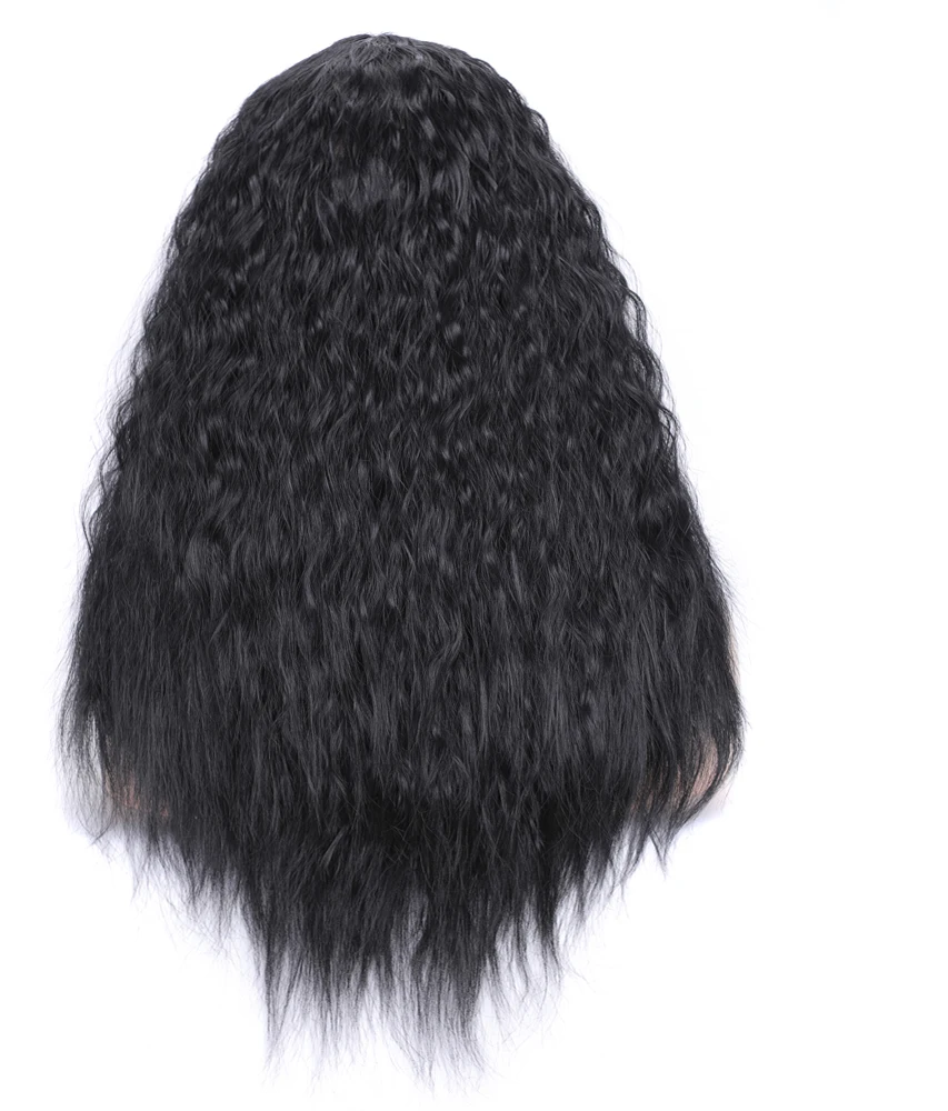 color wigs silver gray synthetic wig siber female long curly wave hair wigs corn perm fluffy