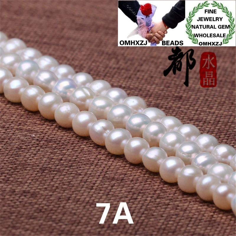 OMHXZJ ZB197 4 6 8 10 мм DIY браслет ожерелье аксессуары для изготовления ювелирных изделий натуральный камень тонкой 7A пресноводные круглые бусины