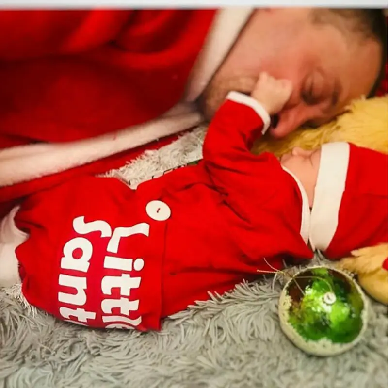 Ползунки для новорожденных мальчиков и девочек; детская одежда; Рождественский костюм Санта-Клауса; одежда для малышей; красная повязка на голову; Белый Рождественский подарок