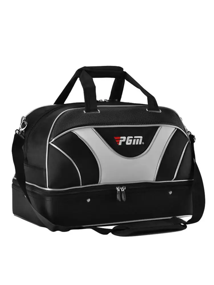 Golf Duffel Bag Large Waterproof Training Duffel Bag Double Layers For Men Golf Aviation Clothes Bag