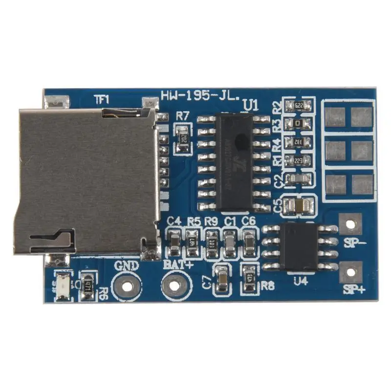 

NEW-5PCS GPD2846A TF Card MP3 Decoder Board 2W Amplifier Module For Arduino