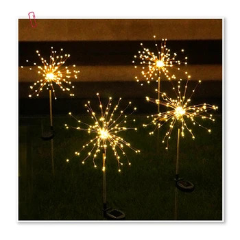 

150LED Outdoor Garden Decorative Waterproof Star Fireworks Dandelion Solar Power Lawn Light Lamp For Landscape Path Yard Lights