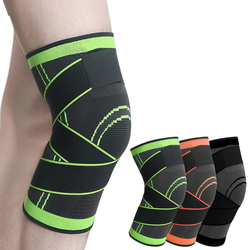 

1Pcs Knee Pads Elastic Bandage Pressurized Kneepads Knee Support Protector for Fitness Sport Running Arthritis Muscle Brace