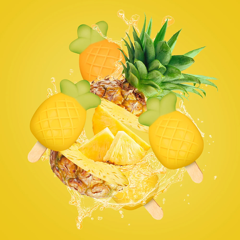 FUNBAKY новинка 6 ячеек красочная форма для фруктов мороженого льда креативная