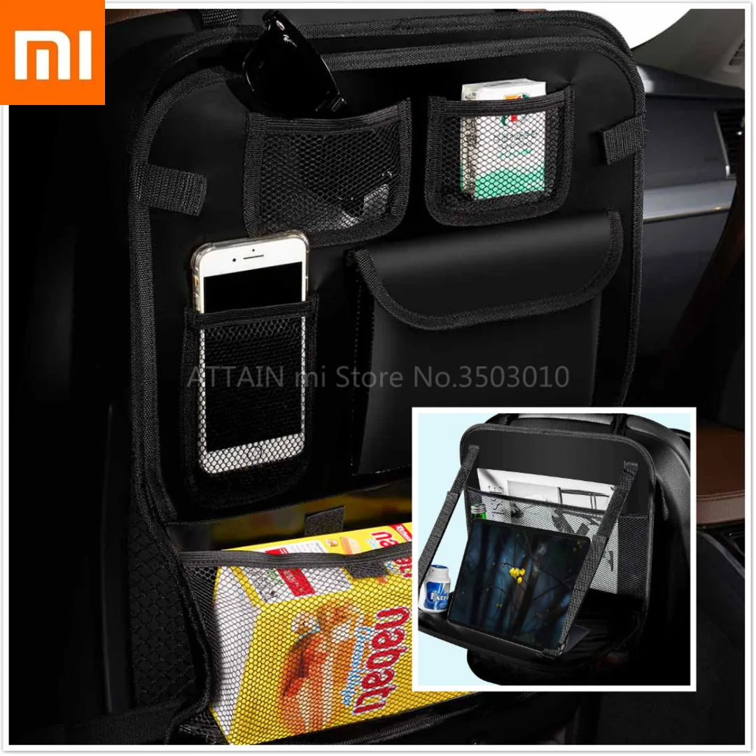 

Original Xiaomi Car Seat Back Tray Storage Bag Multi-standard storage Retractable table Automobile Chair Back Tray Xiomi Bag