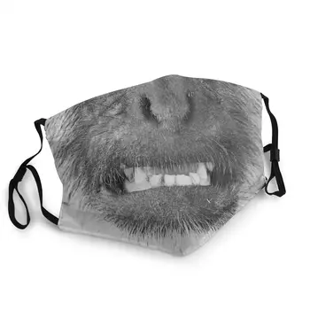 

Smiling Monkey Animal Face Men Women Reusable Face Mask Printed Dust Mask Protection Mask Respirator Mouth Muffle