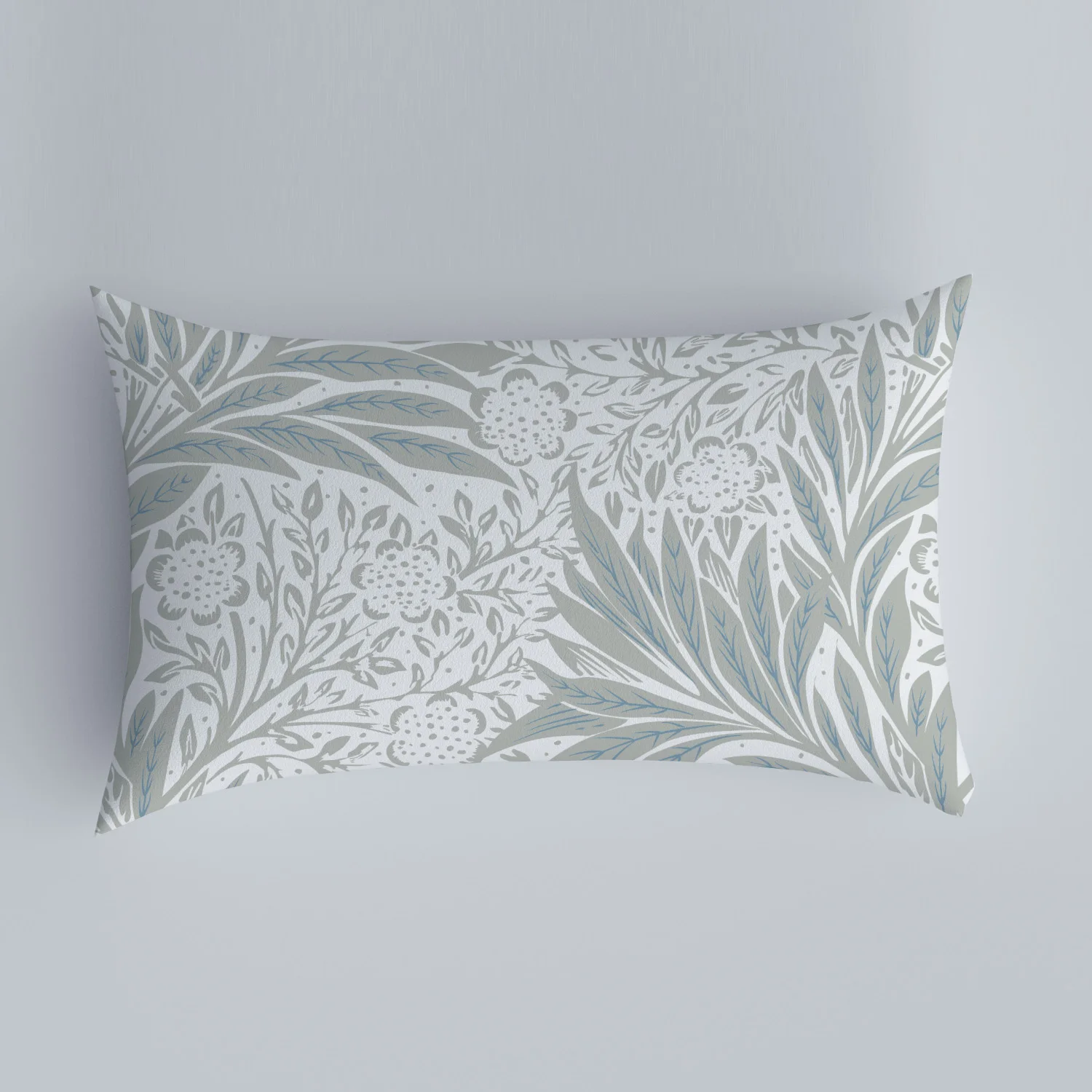 Pastoral style pillowcase Nordic flower pattern cushion cover car backrest pillowcase living room sofa home pillowcase single 6