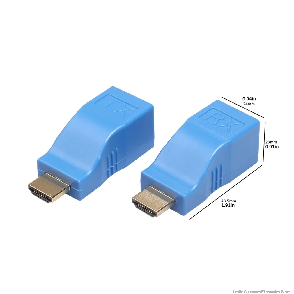 HDMI удлинитель к RJ45 LAN Сетевой удлинитель передатчик приемник TX RX Cat5e CAT6 Ethernet кабель V1.4 30m 4K HD tv 1080P