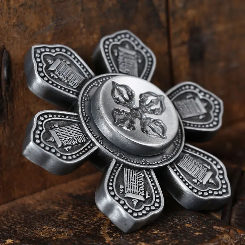 

Tibetan utensils, cross Vajra pestle, six word mantra, fingertip top wheel, new creativity