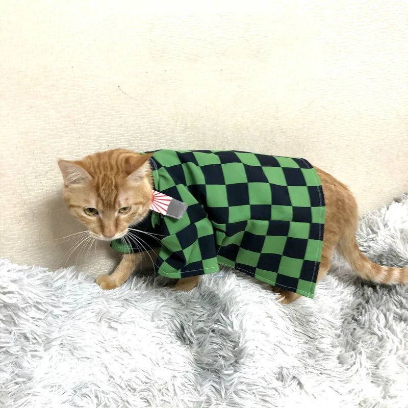 Халат-кимоно для домашних питомцев одежда собак и кошек с героями мультфильмов