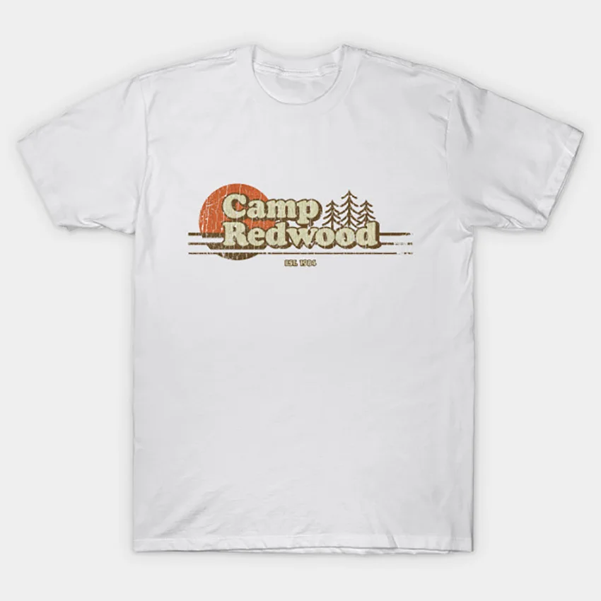 Camp Redwood 1984 футболка Ahs футболка ужас slasher camp camping 1984 camp crystal lake 80s Friday the 13th