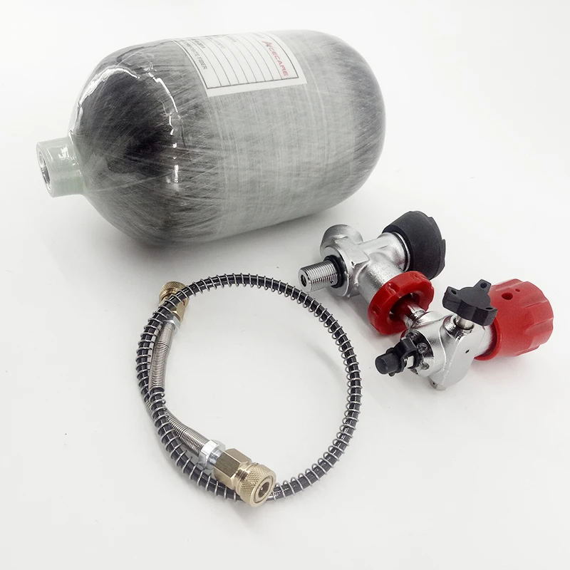 AC5020 2L Mini Air Tank Pcp High Pressure 4500Psi /300 Bar Cylinder Condor Bottle Diving Paintball Balloon With Compressed Air fire alarm chirp