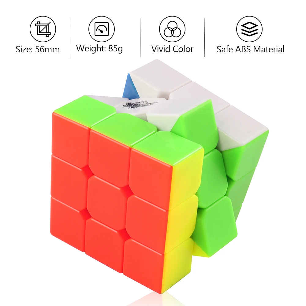 D FantiX Cyclone Boys 3x3x3 скоростной куб профессиональный магический 3x3 Пазлы игрушки (56 мм)